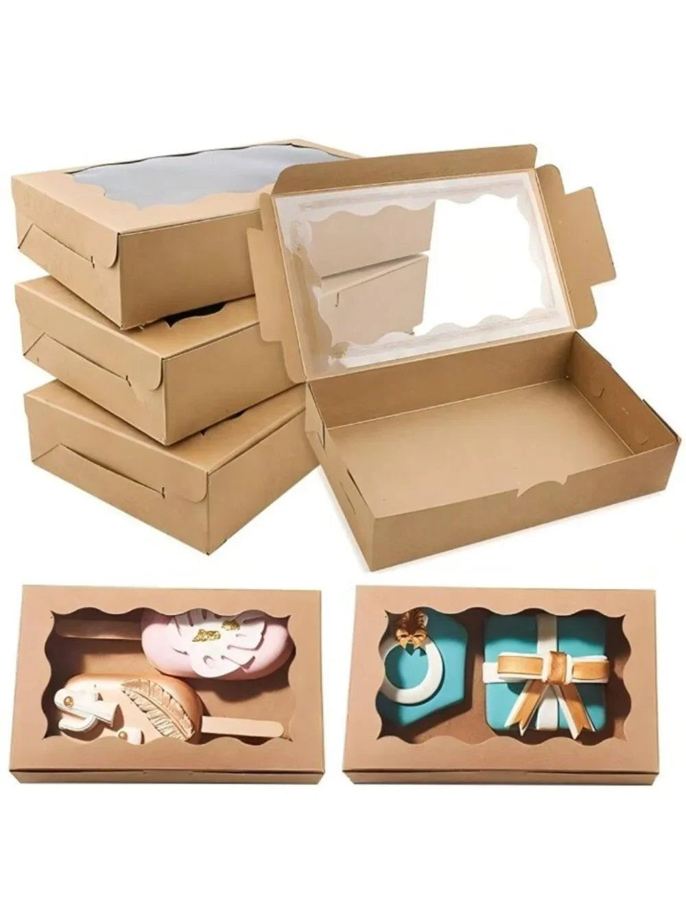 30 Pack Brown Kraft Paper Gift Boxes 1.5×7×4.5 Inch, Multipurpose Container